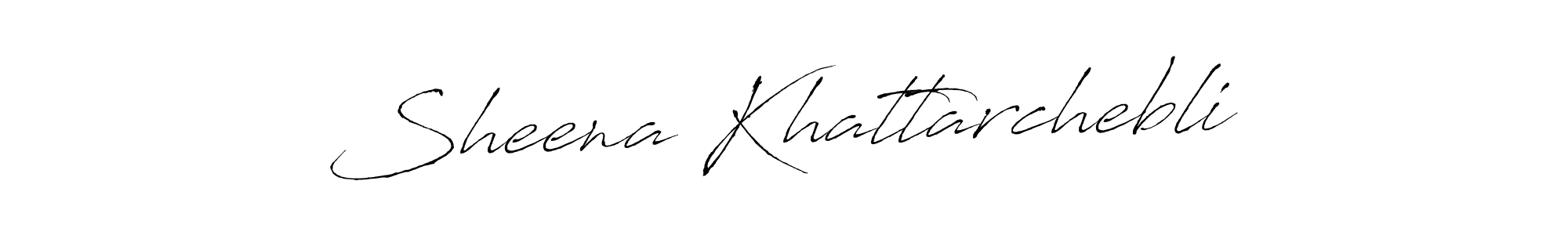 Make a beautiful signature design for name Sheena Khattarchebli. With this signature (Antro_Vectra) style, you can create a handwritten signature for free. Sheena Khattarchebli signature style 6 images and pictures png