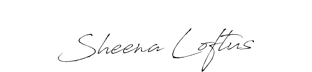 Design your own signature with our free online signature maker. With this signature software, you can create a handwritten (Antro_Vectra) signature for name Sheena Loftus. Sheena Loftus signature style 6 images and pictures png