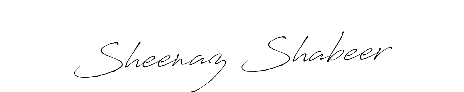 Also we have Sheenaz Shabeer name is the best signature style. Create professional handwritten signature collection using Antro_Vectra autograph style. Sheenaz Shabeer signature style 6 images and pictures png