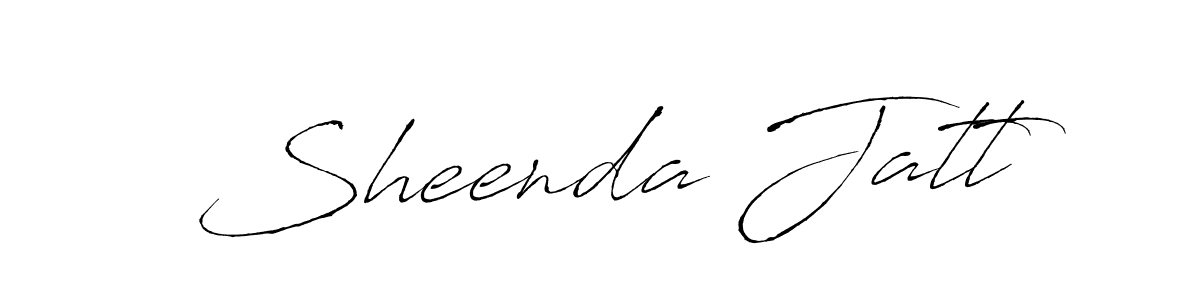 Design your own signature with our free online signature maker. With this signature software, you can create a handwritten (Antro_Vectra) signature for name Sheenda Jatt. Sheenda Jatt signature style 6 images and pictures png