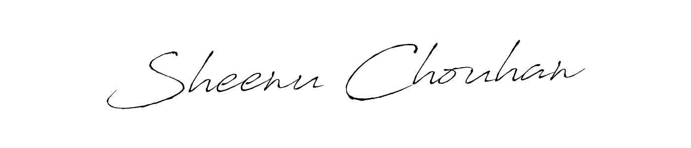 Create a beautiful signature design for name Sheenu Chouhan. With this signature (Antro_Vectra) fonts, you can make a handwritten signature for free. Sheenu Chouhan signature style 6 images and pictures png