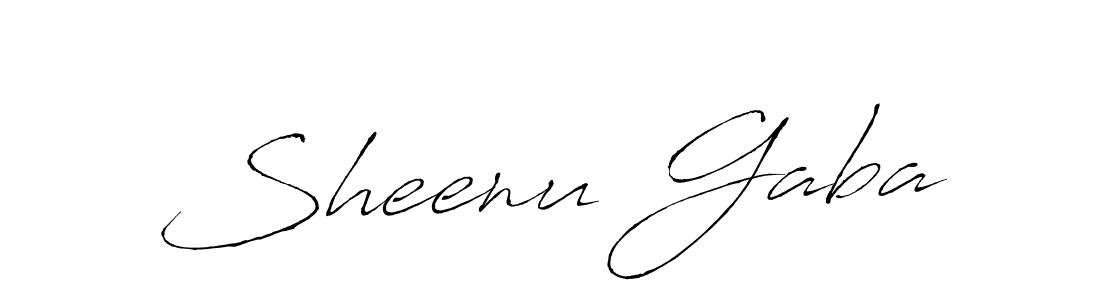 Use a signature maker to create a handwritten signature online. With this signature software, you can design (Antro_Vectra) your own signature for name Sheenu Gaba. Sheenu Gaba signature style 6 images and pictures png