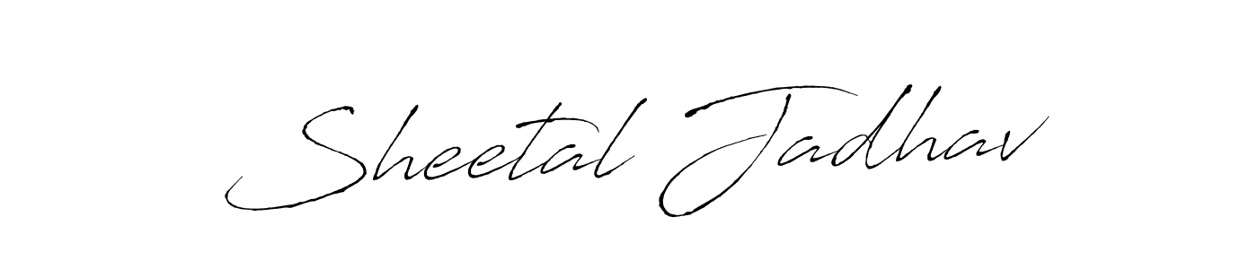 This is the best signature style for the Sheetal Jadhav name. Also you like these signature font (Antro_Vectra). Mix name signature. Sheetal Jadhav signature style 6 images and pictures png