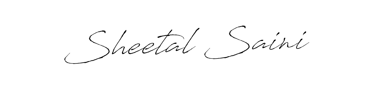 Make a beautiful signature design for name Sheetal Saini. With this signature (Antro_Vectra) style, you can create a handwritten signature for free. Sheetal Saini signature style 6 images and pictures png