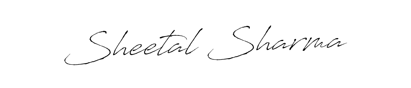 How to make Sheetal Sharma signature? Antro_Vectra is a professional autograph style. Create handwritten signature for Sheetal Sharma name. Sheetal Sharma signature style 6 images and pictures png