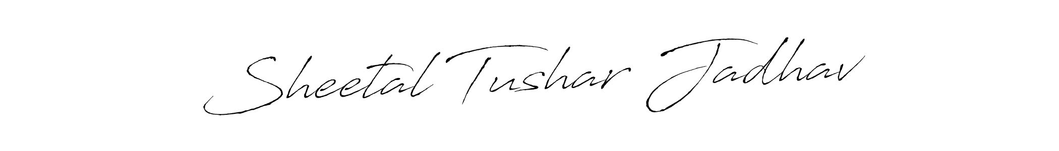 Use a signature maker to create a handwritten signature online. With this signature software, you can design (Antro_Vectra) your own signature for name Sheetal Tushar Jadhav. Sheetal Tushar Jadhav signature style 6 images and pictures png