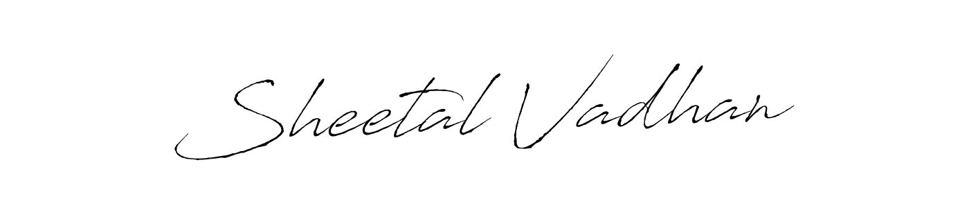 Make a beautiful signature design for name Sheetal Vadhan. Use this online signature maker to create a handwritten signature for free. Sheetal Vadhan signature style 6 images and pictures png