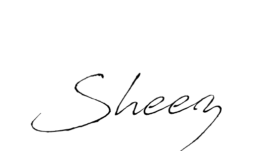Make a beautiful signature design for name Sheez. With this signature (Antro_Vectra) style, you can create a handwritten signature for free. Sheez signature style 6 images and pictures png