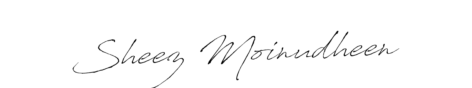 Design your own signature with our free online signature maker. With this signature software, you can create a handwritten (Antro_Vectra) signature for name Sheez Moinudheen. Sheez Moinudheen signature style 6 images and pictures png