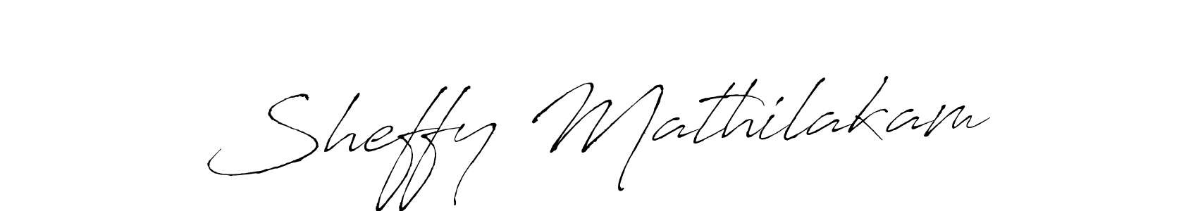 Use a signature maker to create a handwritten signature online. With this signature software, you can design (Antro_Vectra) your own signature for name Sheffy Mathilakam. Sheffy Mathilakam signature style 6 images and pictures png