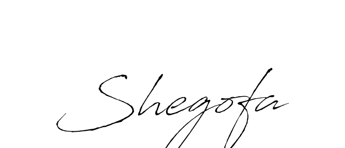 Design your own signature with our free online signature maker. With this signature software, you can create a handwritten (Antro_Vectra) signature for name Shegofa. Shegofa signature style 6 images and pictures png