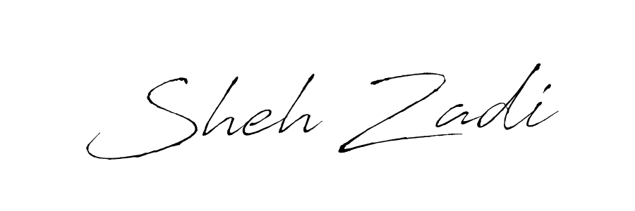 The best way (Antro_Vectra) to make a short signature is to pick only two or three words in your name. The name Sheh Zadi include a total of six letters. For converting this name. Sheh Zadi signature style 6 images and pictures png