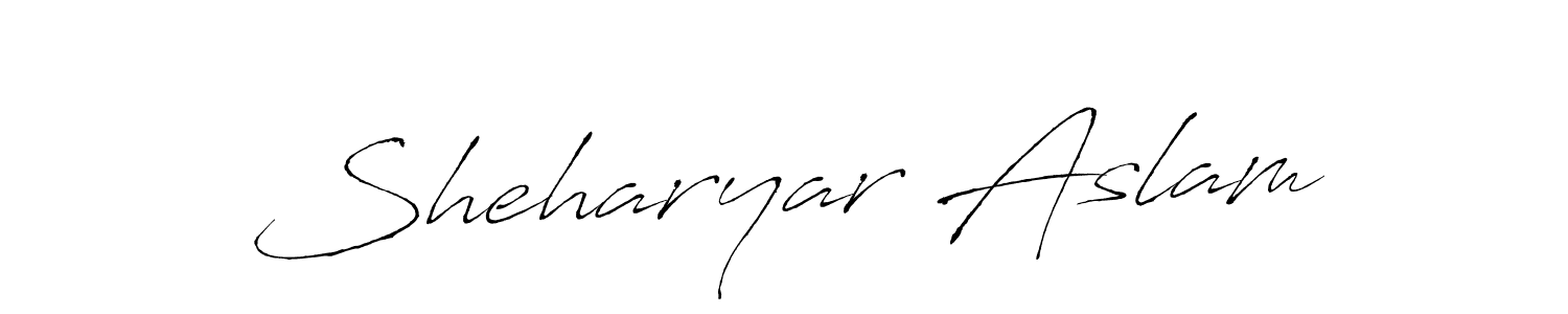 It looks lik you need a new signature style for name Sheharyar Aslam. Design unique handwritten (Antro_Vectra) signature with our free signature maker in just a few clicks. Sheharyar Aslam signature style 6 images and pictures png
