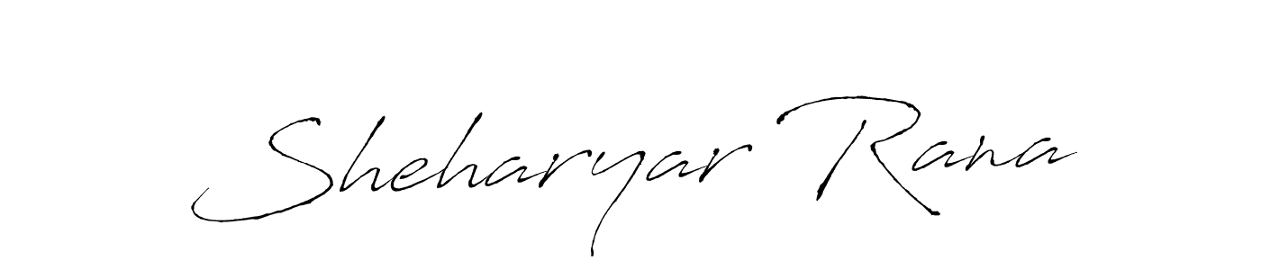 Sheharyar Rana stylish signature style. Best Handwritten Sign (Antro_Vectra) for my name. Handwritten Signature Collection Ideas for my name Sheharyar Rana. Sheharyar Rana signature style 6 images and pictures png