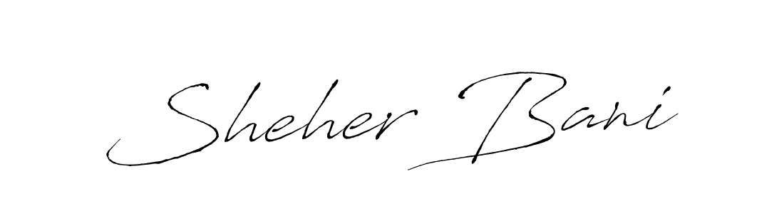 How to make Sheher Bani signature? Antro_Vectra is a professional autograph style. Create handwritten signature for Sheher Bani name. Sheher Bani signature style 6 images and pictures png