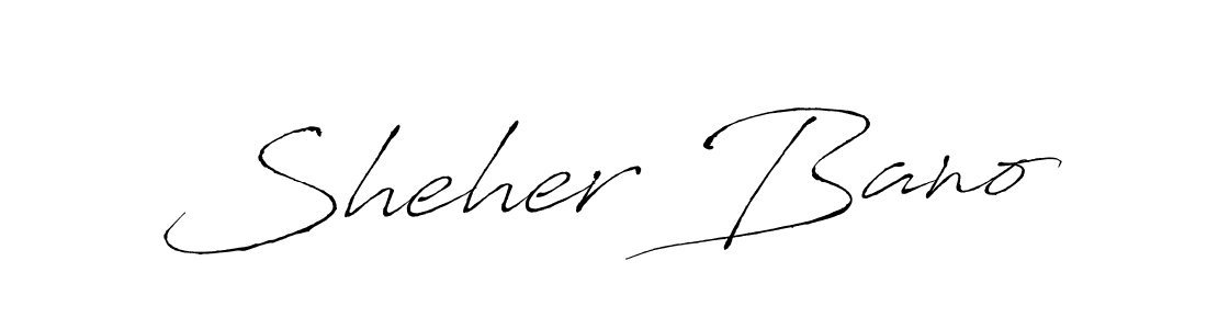 Make a beautiful signature design for name Sheher Bano. With this signature (Antro_Vectra) style, you can create a handwritten signature for free. Sheher Bano signature style 6 images and pictures png