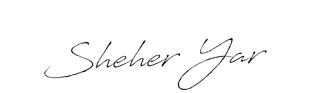 The best way (Antro_Vectra) to make a short signature is to pick only two or three words in your name. The name Sheher Yar include a total of six letters. For converting this name. Sheher Yar signature style 6 images and pictures png