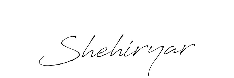 Make a beautiful signature design for name Shehiryar. With this signature (Antro_Vectra) style, you can create a handwritten signature for free. Shehiryar signature style 6 images and pictures png