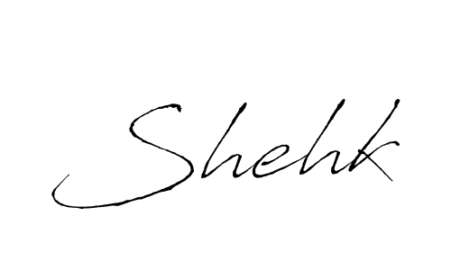 How to make Shehk signature? Antro_Vectra is a professional autograph style. Create handwritten signature for Shehk name. Shehk signature style 6 images and pictures png