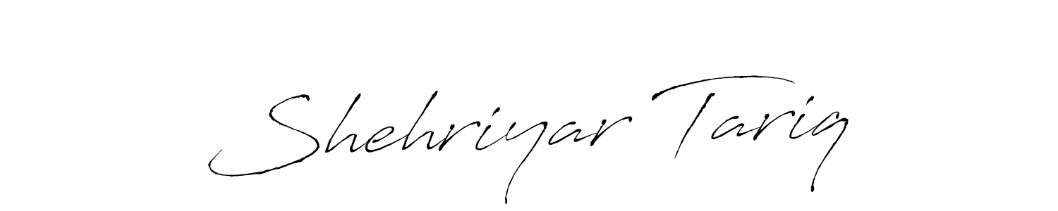 Create a beautiful signature design for name Shehriyar Tariq. With this signature (Antro_Vectra) fonts, you can make a handwritten signature for free. Shehriyar Tariq signature style 6 images and pictures png