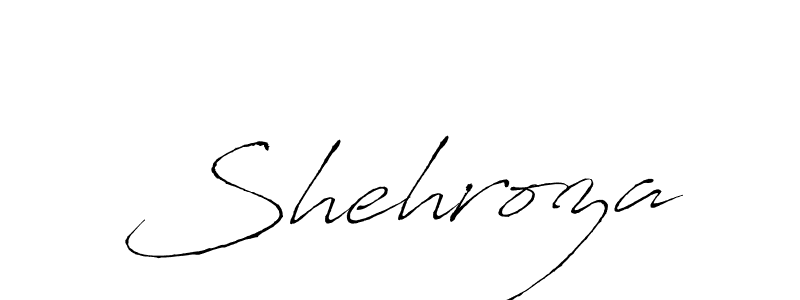 Use a signature maker to create a handwritten signature online. With this signature software, you can design (Antro_Vectra) your own signature for name Shehroza. Shehroza signature style 6 images and pictures png