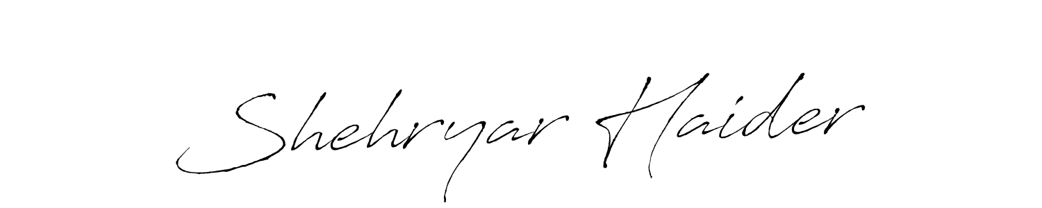 How to make Shehryar Haider signature? Antro_Vectra is a professional autograph style. Create handwritten signature for Shehryar Haider name. Shehryar Haider signature style 6 images and pictures png