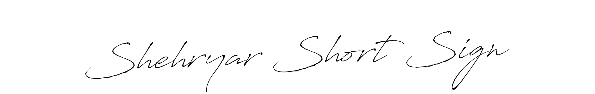 Also we have Shehryar Short Sign name is the best signature style. Create professional handwritten signature collection using Antro_Vectra autograph style. Shehryar Short Sign signature style 6 images and pictures png