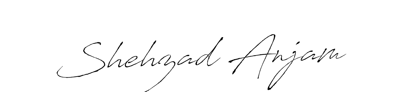 Similarly Antro_Vectra is the best handwritten signature design. Signature creator online .You can use it as an online autograph creator for name Shehzad Anjam. Shehzad Anjam signature style 6 images and pictures png