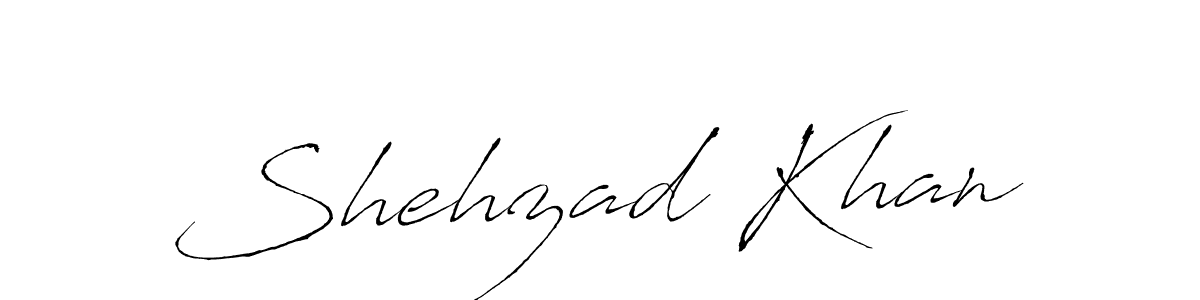 Create a beautiful signature design for name Shehzad Khan. With this signature (Antro_Vectra) fonts, you can make a handwritten signature for free. Shehzad Khan signature style 6 images and pictures png