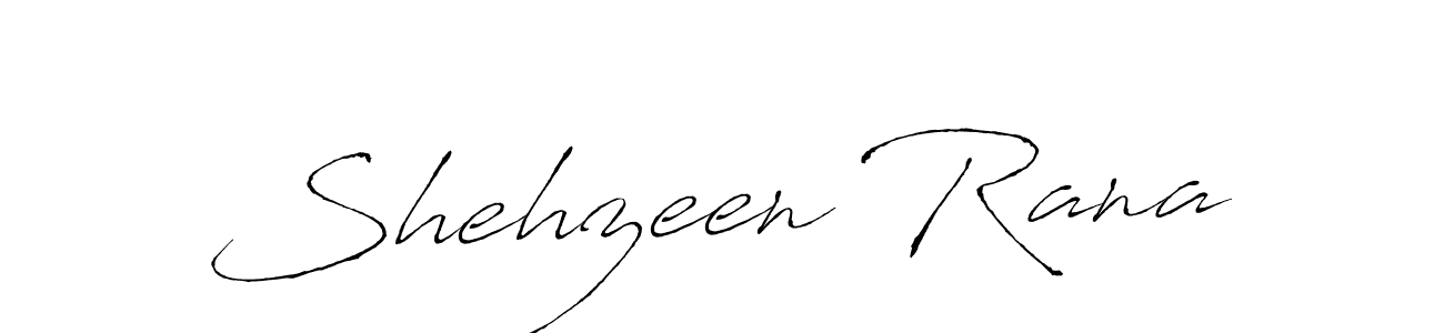 Make a beautiful signature design for name Shehzeen Rana. With this signature (Antro_Vectra) style, you can create a handwritten signature for free. Shehzeen Rana signature style 6 images and pictures png