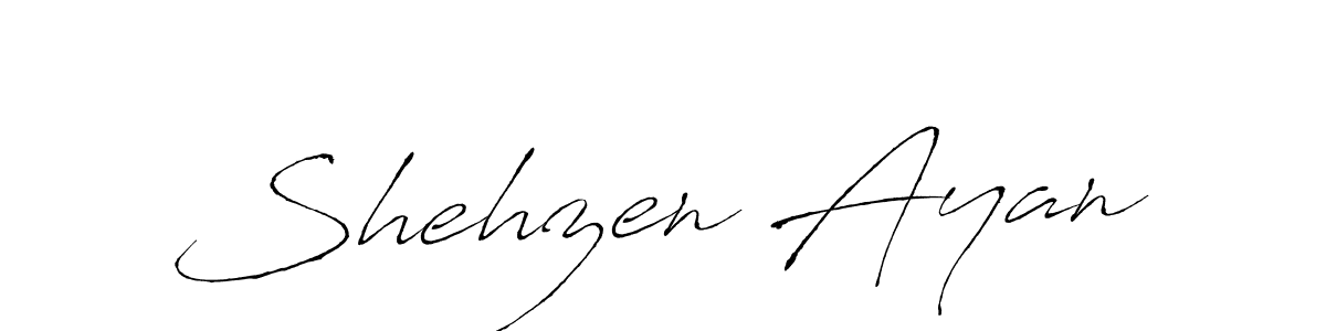 This is the best signature style for the Shehzen Ayan name. Also you like these signature font (Antro_Vectra). Mix name signature. Shehzen Ayan signature style 6 images and pictures png