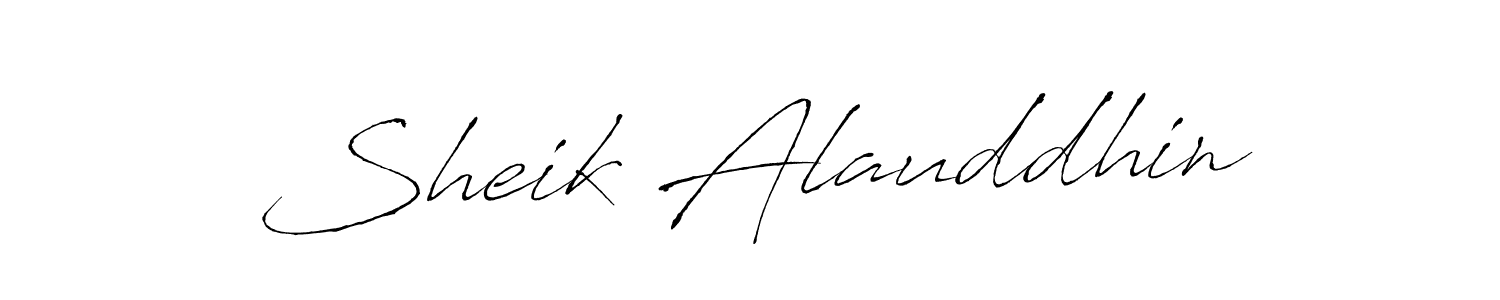 Sheik Alauddhin stylish signature style. Best Handwritten Sign (Antro_Vectra) for my name. Handwritten Signature Collection Ideas for my name Sheik Alauddhin. Sheik Alauddhin signature style 6 images and pictures png