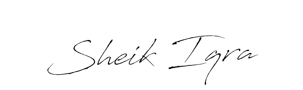 It looks lik you need a new signature style for name Sheik Iqra. Design unique handwritten (Antro_Vectra) signature with our free signature maker in just a few clicks. Sheik Iqra signature style 6 images and pictures png