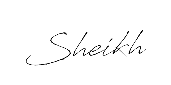 Create a beautiful signature design for name Sheikh. With this signature (Antro_Vectra) fonts, you can make a handwritten signature for free. Sheikh signature style 6 images and pictures png