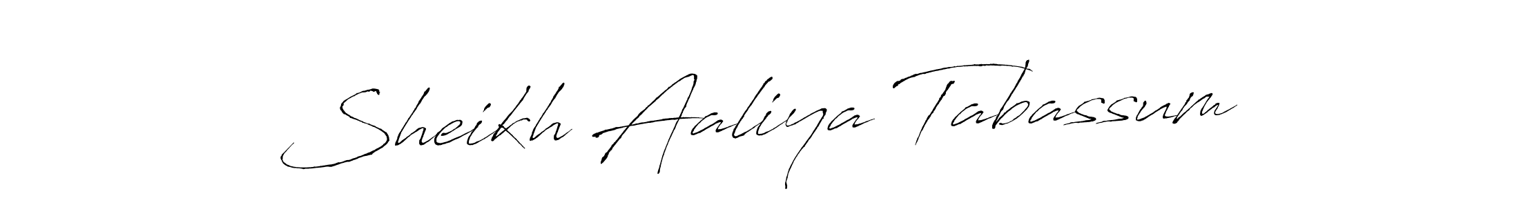 The best way (Antro_Vectra) to make a short signature is to pick only two or three words in your name. The name Sheikh Aaliya Tabassum include a total of six letters. For converting this name. Sheikh Aaliya Tabassum signature style 6 images and pictures png