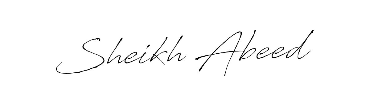 Design your own signature with our free online signature maker. With this signature software, you can create a handwritten (Antro_Vectra) signature for name Sheikh Abeed. Sheikh Abeed signature style 6 images and pictures png