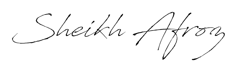 Make your name Sheikh Afroz memorable on every contract using Antro_Vectra autograph style. Instant transparent background export available. Sheikh Afroz signature style 6 images and pictures png
