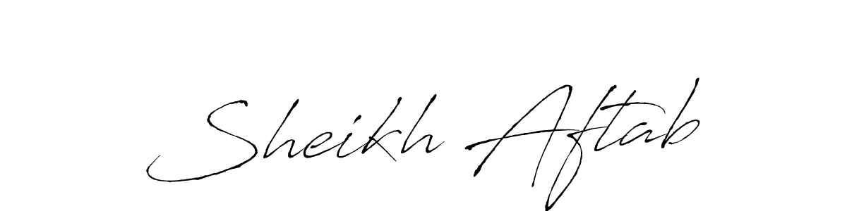 Make a beautiful signature design for name Sheikh Aftab. Use this online signature maker to create a handwritten signature for free. Sheikh Aftab signature style 6 images and pictures png