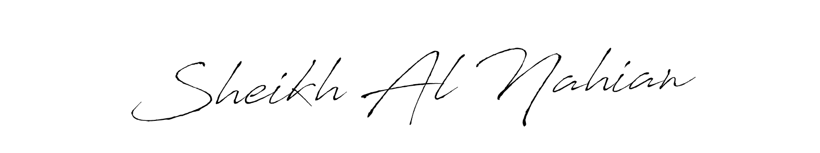 Also we have Sheikh Al Nahian name is the best signature style. Create professional handwritten signature collection using Antro_Vectra autograph style. Sheikh Al Nahian signature style 6 images and pictures png