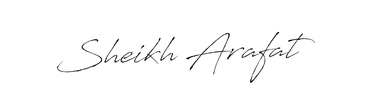 Create a beautiful signature design for name Sheikh Arafat. With this signature (Antro_Vectra) fonts, you can make a handwritten signature for free. Sheikh Arafat signature style 6 images and pictures png