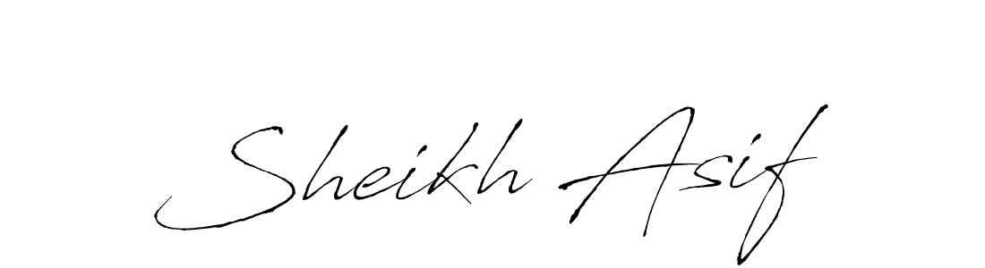 Sheikh Asif stylish signature style. Best Handwritten Sign (Antro_Vectra) for my name. Handwritten Signature Collection Ideas for my name Sheikh Asif. Sheikh Asif signature style 6 images and pictures png