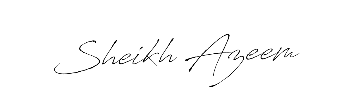 Create a beautiful signature design for name Sheikh Azeem. With this signature (Antro_Vectra) fonts, you can make a handwritten signature for free. Sheikh Azeem signature style 6 images and pictures png