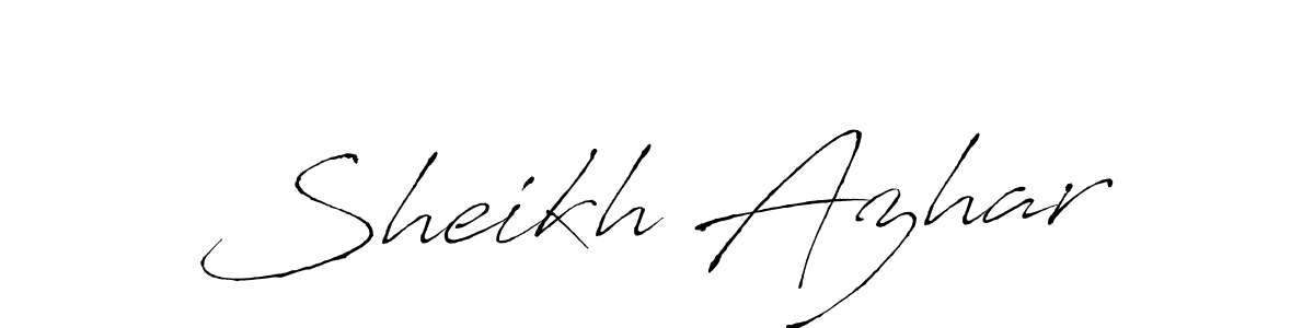 How to make Sheikh Azhar signature? Antro_Vectra is a professional autograph style. Create handwritten signature for Sheikh Azhar name. Sheikh Azhar signature style 6 images and pictures png