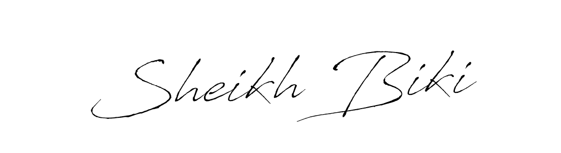 Also we have Sheikh Biki name is the best signature style. Create professional handwritten signature collection using Antro_Vectra autograph style. Sheikh Biki signature style 6 images and pictures png