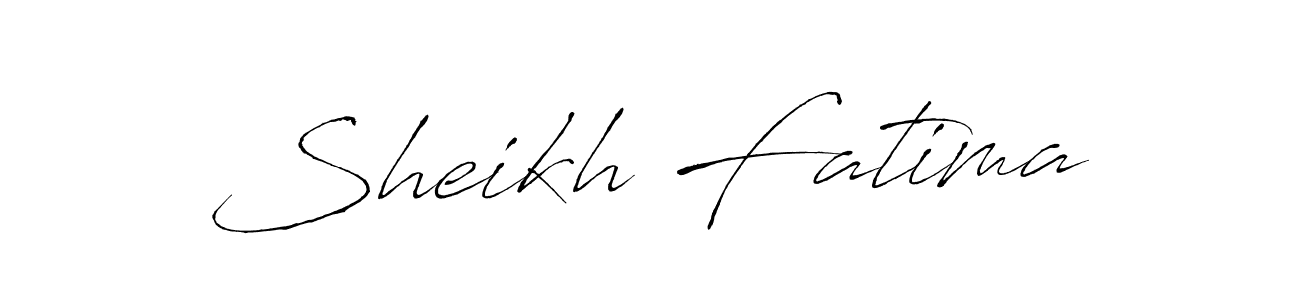 Use a signature maker to create a handwritten signature online. With this signature software, you can design (Antro_Vectra) your own signature for name Sheikh Fatima. Sheikh Fatima signature style 6 images and pictures png