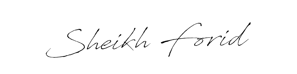 Design your own signature with our free online signature maker. With this signature software, you can create a handwritten (Antro_Vectra) signature for name Sheikh Forid. Sheikh Forid signature style 6 images and pictures png