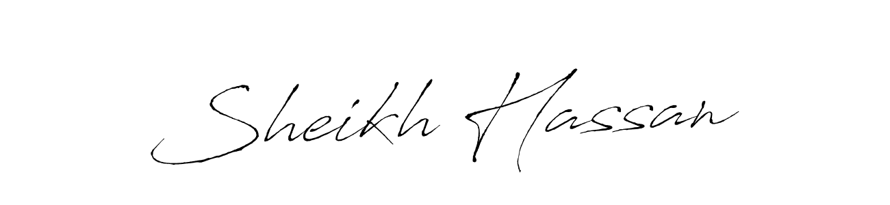 How to make Sheikh Hassan signature? Antro_Vectra is a professional autograph style. Create handwritten signature for Sheikh Hassan name. Sheikh Hassan signature style 6 images and pictures png