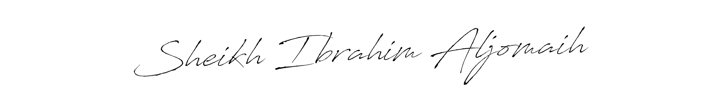 You should practise on your own different ways (Antro_Vectra) to write your name (Sheikh Ibrahim Aljomaih) in signature. don't let someone else do it for you. Sheikh Ibrahim Aljomaih signature style 6 images and pictures png