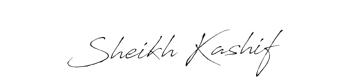 Use a signature maker to create a handwritten signature online. With this signature software, you can design (Antro_Vectra) your own signature for name Sheikh Kashif. Sheikh Kashif signature style 6 images and pictures png