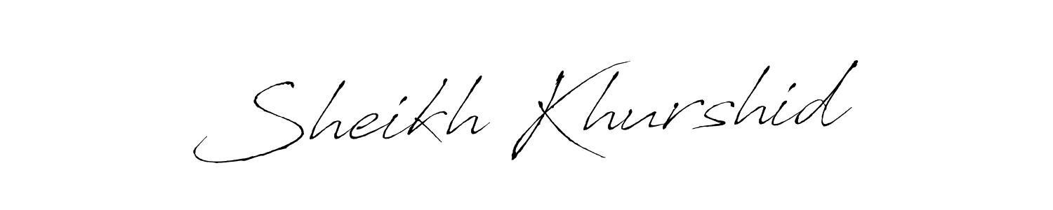 Make a beautiful signature design for name Sheikh Khurshid. Use this online signature maker to create a handwritten signature for free. Sheikh Khurshid signature style 6 images and pictures png